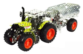 TRO10011 - CLAAS Arion 430 Avec remorque  700 Pièces   Ech:1/32