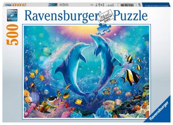 RAV148110 - Puzzle 500 Pièces La danse des dauphins