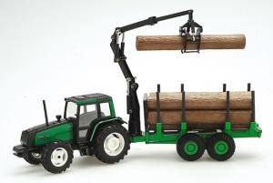 JOA254 - VALTRA 6850 avec Remorque Forestière