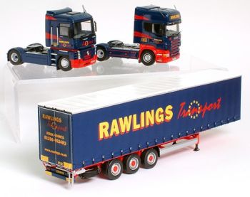UH5636 - RENAULT Magnum 500 4x2 et SCANIA R420 4x2 Avec remorque 3 Essieux "RAWLINGS"
