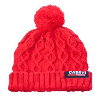 BON14CIHK017-TOD - Bonnet CASE IH avec pompon rouge pour enfant