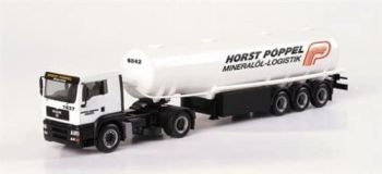 HER150484 - MAN TGA L 4x2 avec citerne à éssence 3 Essieux HORST PÖPPEL