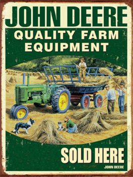 IES25M - Plaque JOHN DEERE "Quality Farm Equipment" 30x20cm