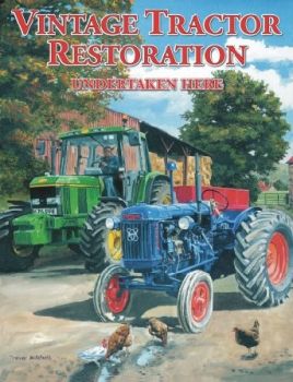 IES30G - Plaque tôlée : "Vintage Tractors Restoration"