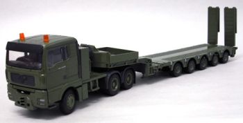 CON66172 - MAN TGX 6x4 Avec remorque porte engins 5 Essieux "MILITAIRE"