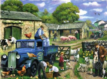 IES43G - Plaque tôlée : BRITISH FARMERS put the best food on the table