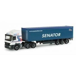 HER153553 - MERCEDES Actros L 6x2 avec porte container et container SENATOR