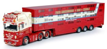 TEK65463 - SCANIA T164 6x4  Avec bétaillére 3 Essieux "FRED GREENWOOD"