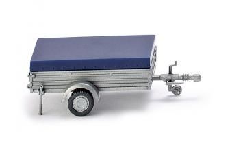 WIK005603 - Remorque Bagagère avec Bache Bleue Ech:1/87