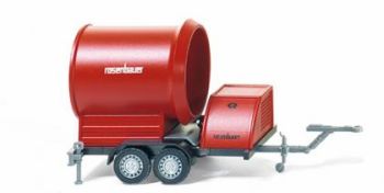WIK060008 - Ventilateur de tunnel sur Remorque 2 Essieux " ROSENBAUER " Pompiers Ech:1/87