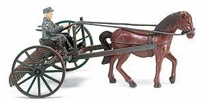 WIK088901 - Cheval avec Rateau et Chauffeur Ech:1/87