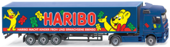 WIK053815 - MERCEDES Actros avec Remorque 3 Essieux "HARIBO" Ech:1/87