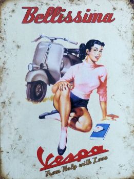 IES051G - Plaque VESPA "Belissima"