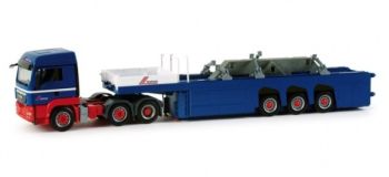 HER155618 - MAN TGS LS 6x2 avec remorque transport de verre RIWATRANS