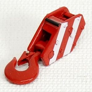 YCC250-1 - Crochet  25 Tonnes 3 Poulies "Rouge et Blanc"