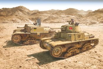 ITA15768 - Chars M13/40. M14/41e Semovente à assembler et à peindre