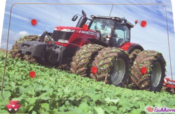 PUZMASSEY6 - Puzzle MASSEY FERGUSON pour enfant 6 Pièces