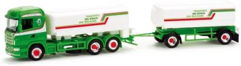 HER158053 - SCANIA R porteur citerne avec remorque sur dolly  URS BUHLER
