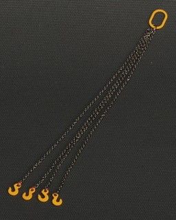 YCC308-Y - Elingue de Levage Avec 4 Brins de 10cm "Jaune "