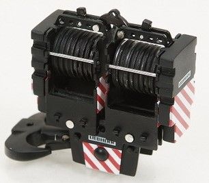 YCC206 - Crochet 450 Tonnes 18 Poulies "Noir,Rouge et Blanc"LIEBHERR