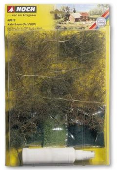 NOC60818 - Set d'arbres avec flocage et spray