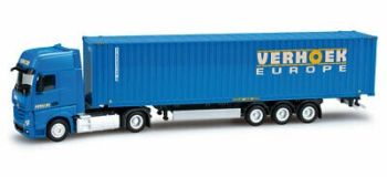 HER159388 - MERCEDES Actros Giga avec remorque porte container 45Pieds VERHOEK