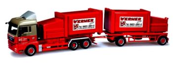 HER159685 - MAN TGX XLX porteur + remorque  container recyclage WERNER