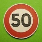 MCD-053 - Panneau Limitation 50km/h - En kit - Poteau non inclus