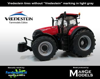 MAR1608/01 - CASE IH OPTUM 300 CVX VREDESTEIN Edition  Marquages pneus noir