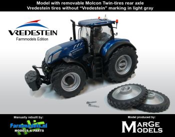 MAR1609/03 - NEW HOLLAND T7.315 HD Blue Power VREDESTEIN Edition - jumelage arrière