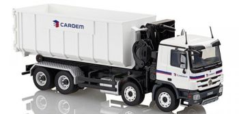 CON72220 - MERCEDES Actros 8x4 avec grue et benne ampirole "CARDEM"