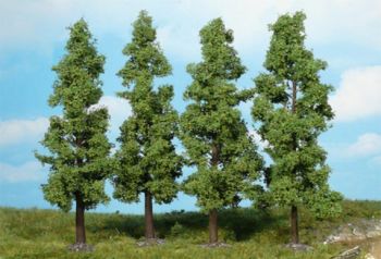 HEK1709 - Lot de 4 arbres à feuilles 16 cm