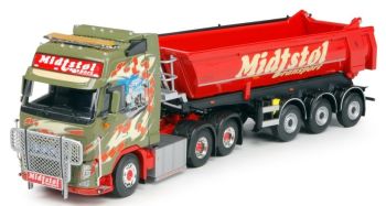 TEK64724 - VOLVO FH03 Globetrotter XL 6x4 Avec Benne 3 Essieux "MIDTSTOL"