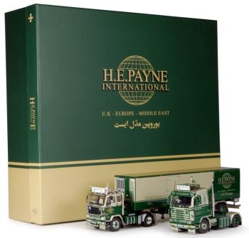 TEK65002 - VOLVO F88 Et SCANIA 143M Avec Remorque Frigorifique 2 Essieux "H.E.PAYNE INTERNATIONAL"