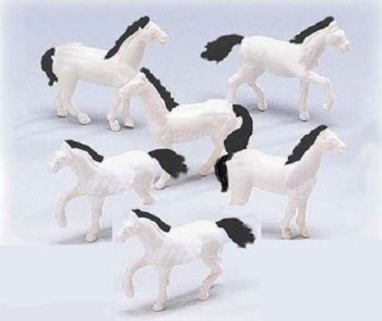 BOL2018-7 - 6 Chevaux " Blanc" Ech:1/87