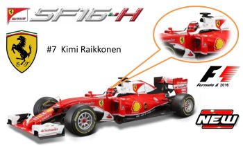 BUR16802-7 - FERRARI SF16 H F1 #7 K. Raikkonen