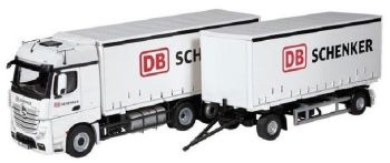 NZG8653/02 - MERCEDES Actros FH25 BigSpace 3 Essieux Avec remorque 2 Essieux "SCHENKER"