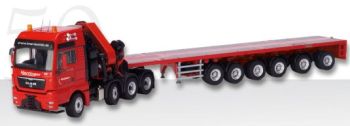 CON70155/02 - MAN TGX XXL 8x4 avec Grue et Plateau 6 Essieux "HARTINGER"