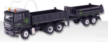 CON71182/01 - MAN TGS L 6x4 Tribenne avec remorque 2 Essieux basculante benne "MEILLER"