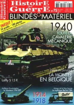 GBM75 - GUERRE, BLINDES ET MATERIEL N°75