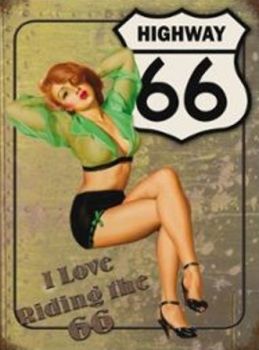 IES37M - Plaque Pin-Up "I Love Riding the 66"