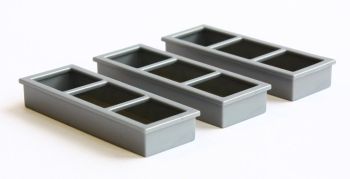 BRI42766 - Lot de 6 auges grise