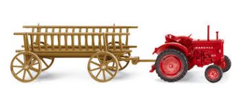 WIK8930131 - HANOMAG R 16 "Rouge" avec Charette Ech:1/87