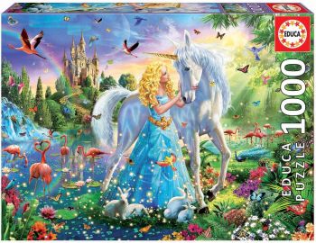 EDU17654 - Puzzle 1000 Pièces La princesse et la Licorne