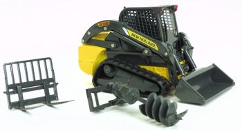 DIVT31005 - Mini chargeur NEW HOLLAND C238 sur chenilles avec accessoires Ech:1/32