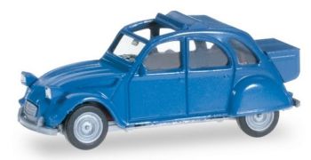 HER027632 - CITROËN 2 CV avec extension de coffre "Bleu" Ech:1/87