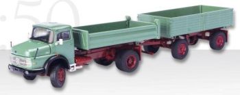 CON1056 - MERCEDES LAK 1624 Benne avec remorque 2 Essieux "Vert"