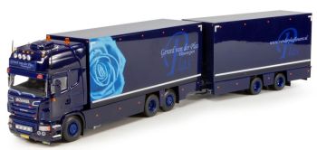 TEK65385 - SCANIA R9 500 Topline porteur 3 Essieux avec remorque 2 Essieux "VAN DER PLAS"