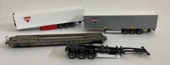 HER1798 - Coffret de 3 Remorques et un Wagon PNO