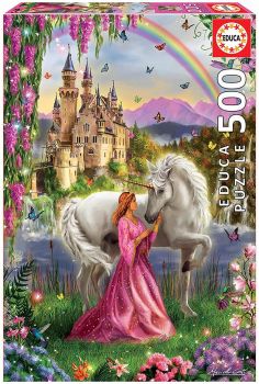 EDU17985 - Puzzle 500 Pièces fée et Licorne